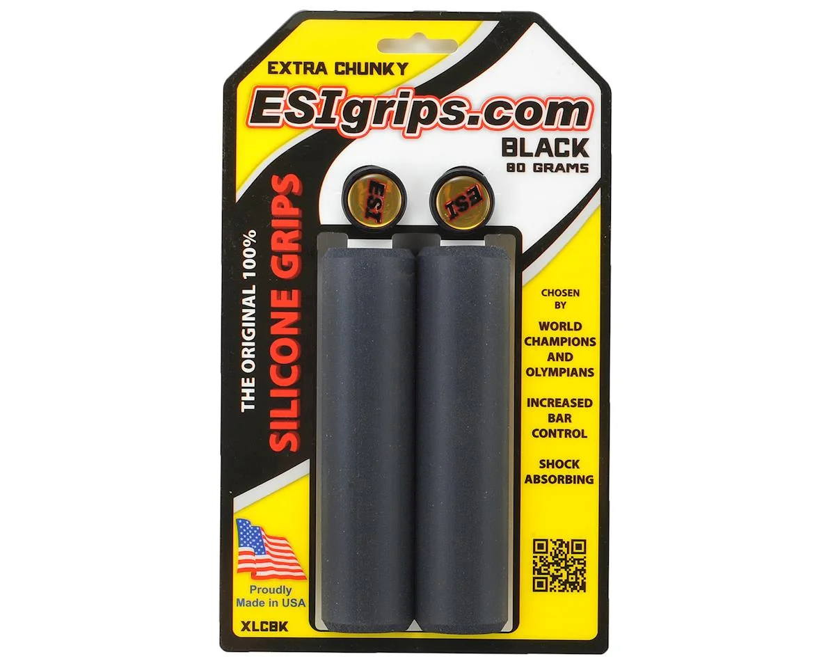 ESI Grips Extra Chunky Silicone Grips (Black) - view 2